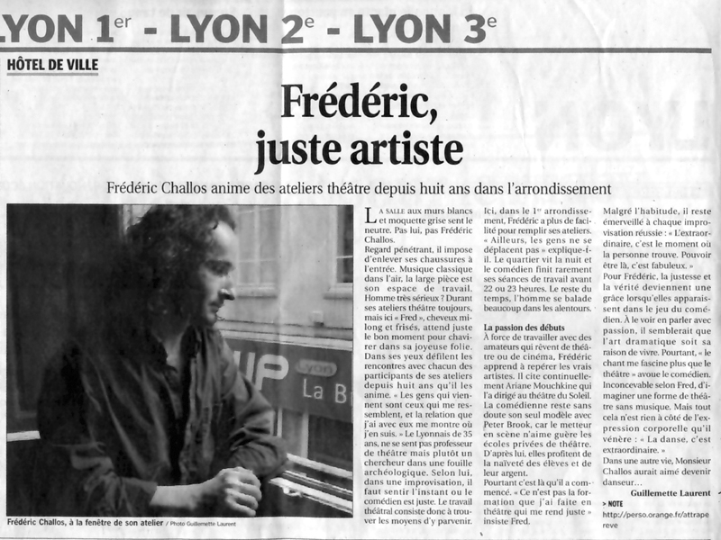 Le Progr&egrave;s - Article du 17 Ao&ucirc;t 2007  - Fermer